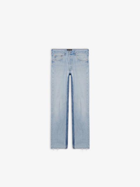 Recycled Slip Patch Pants in Dirty Light Blue