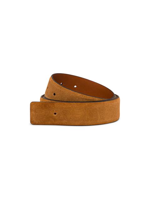Brown suede belt strap