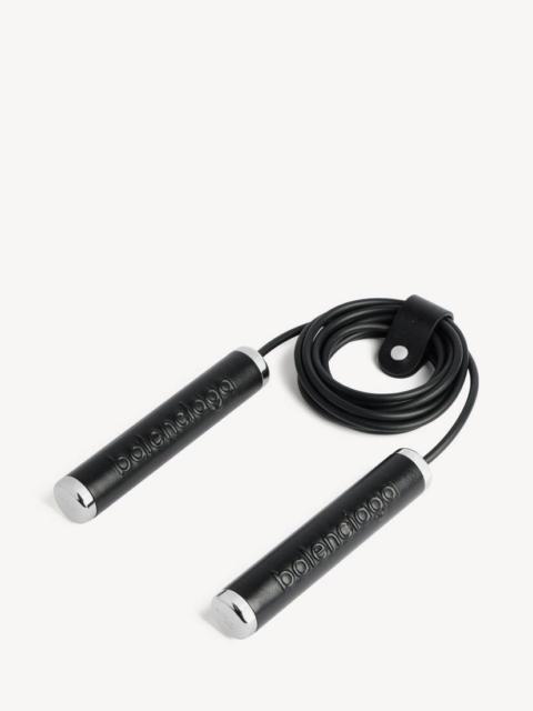 BALENCIAGA Techwear Jump Rope in Black/shiny Silver