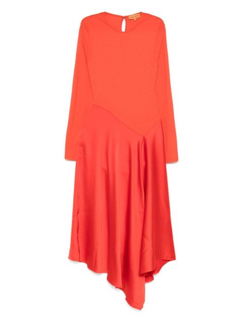 STINE GOYA long-sleeved asymmetric dress