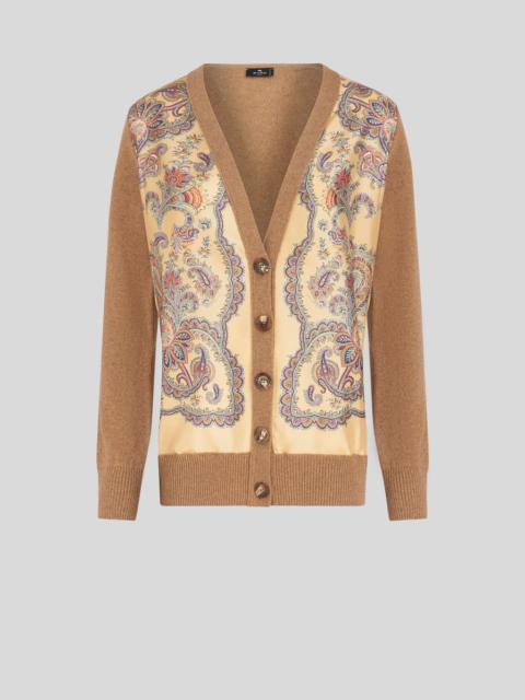 Etro CARDIGAN WITH SILK INSERTS