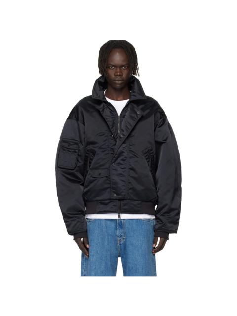 Canada Goose Black Seguin Aviator Down Bomber Jacket