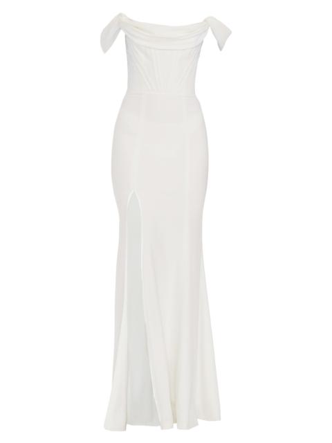 Dress The Population Women's Melania Bustier Mermaid Gown - White