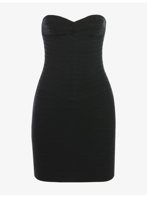 House of CB The Sweetheart Strapless Stretch-Woven Mini Dress