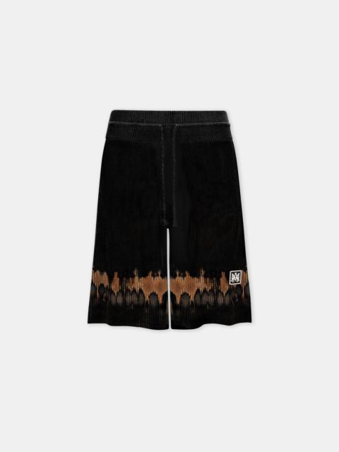 AMIRI MA PATCH TIE DYE KNIT SHORT