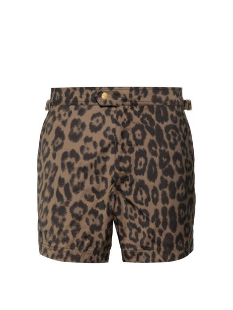 TOM FORD cheetah-print swim shorts