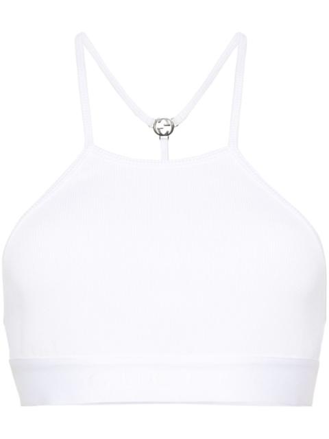 GUCCI Interlocking G ribbed cropped top