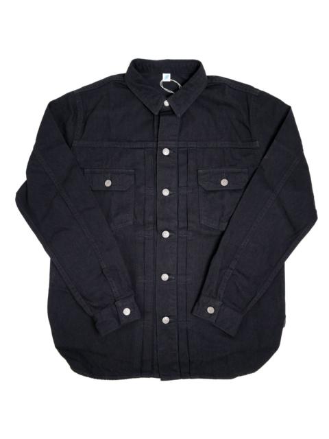 Pure Blue Japan 2237-BK 8oz Denim Type 2 Shirt Double Black