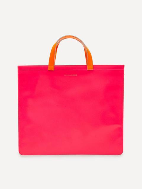Comme Des Garçons Super Fluo Leather Tote Bag