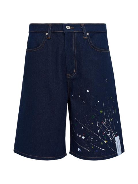 JUNTAE KIM painted denim shorts