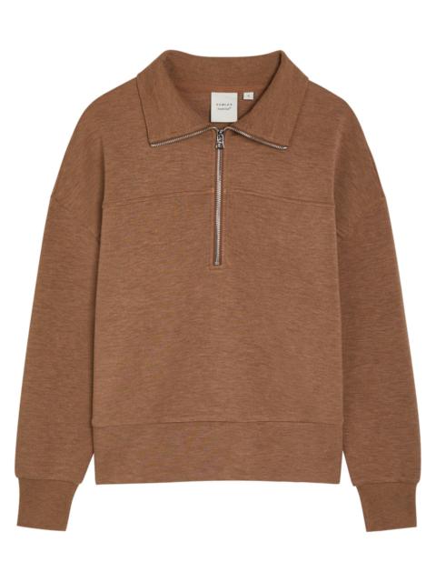 VARLEY Varley Kayleigh Half-zip Stretch-jersey Sweatshirt