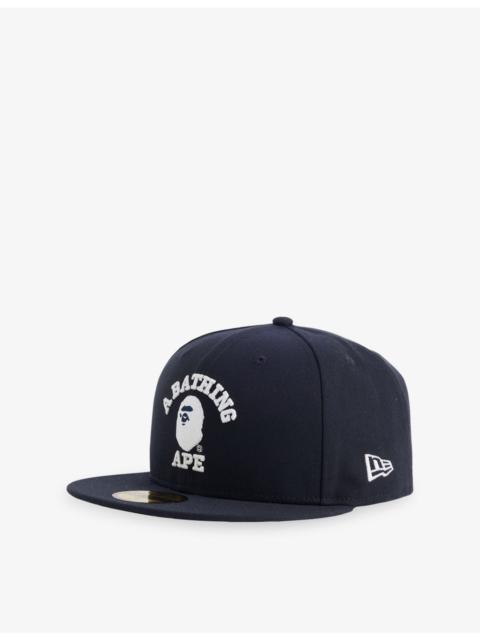 A BATHING APE® 59FIFTY Embroidered-Logo Woven Baseball Cap