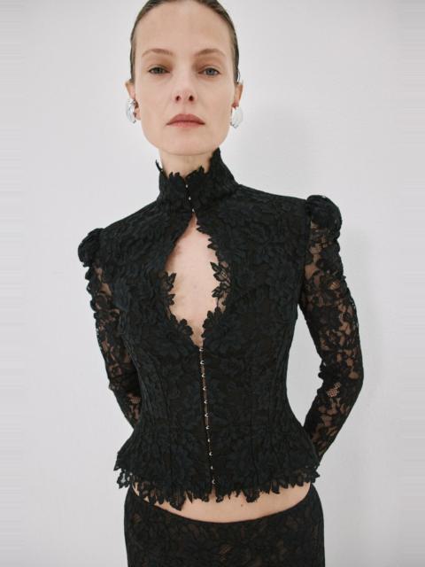 De La Vali VITALIS TOP IN BLACK LACE