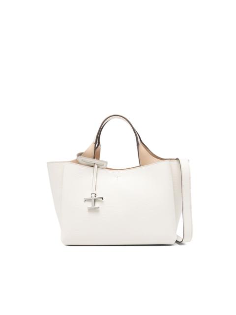 logo-charm mini tote bag