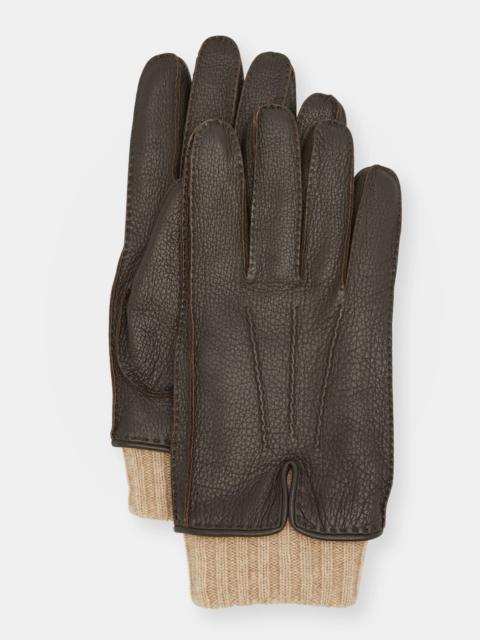 Loro Piana Men's Guanto Leather Gloves