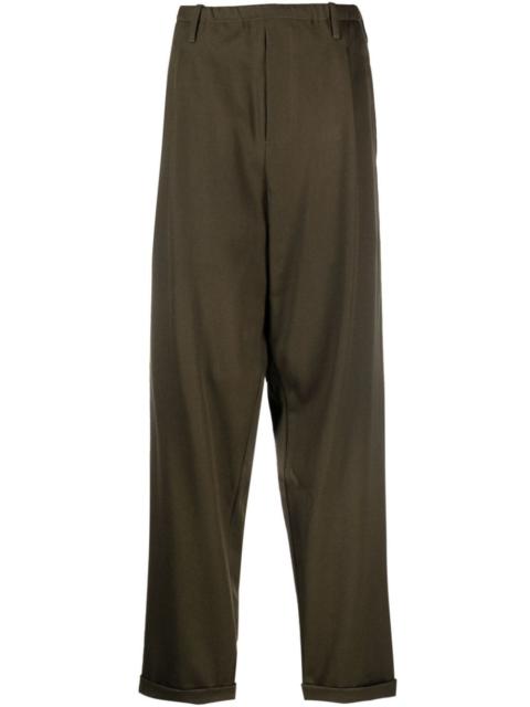 MAGLIANO drop-crotch virgin-wool trousers