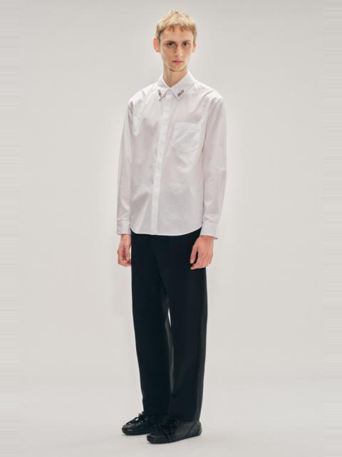 Simone Rocha Embellished Classic Concealed Button Shirt