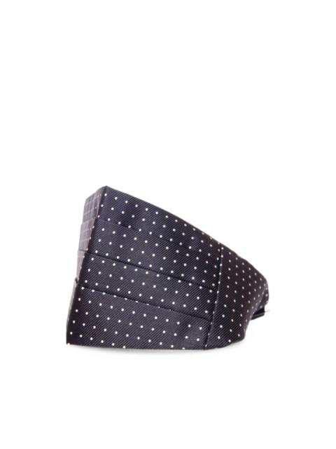 Dolce & Gabbana polka-dot pleated cummerbund
