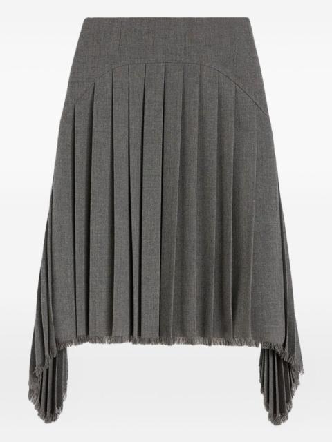 Jil Sander pleated midi skirt