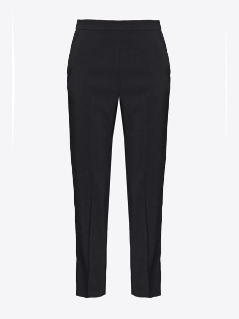 SLIM-FIT TROUSERS IN STRETCH CREPE