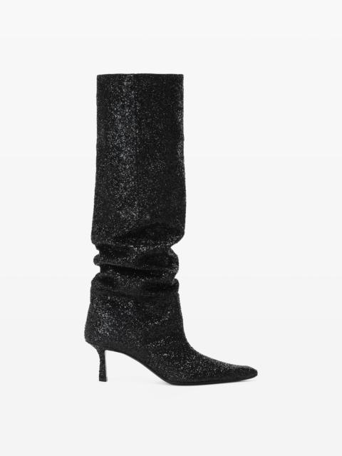 Alexander Wang VIOLA 65 SLOUCH BOOT IN GLITTER