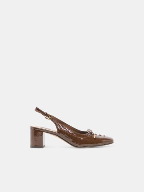 dolce vita SAYLEE HEELS WALNUT CRINKLE PATENT