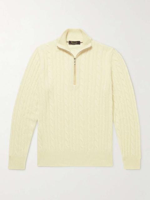 Loro Piana Slim-Fit Cashmere Half-Zip Sweater