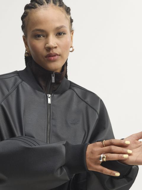 adidas Originals PLEATHER SST OVERSIZED TRACK TOP