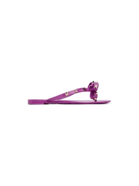 Purple Summer Rockstud Sandals