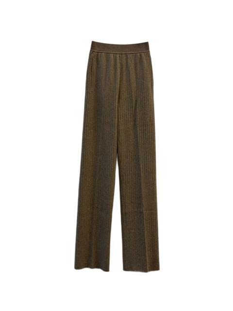 Loro Piana Baby Coste ribbed cashmere trousers