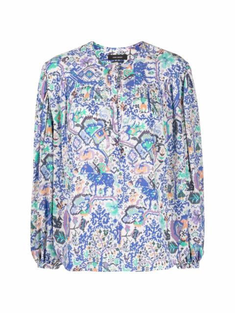 Brunille abstract-print blouse