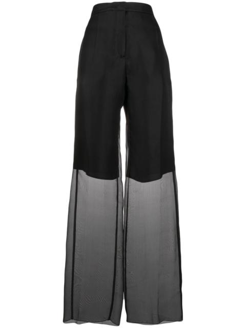 Jil Sander sheer layered trousers