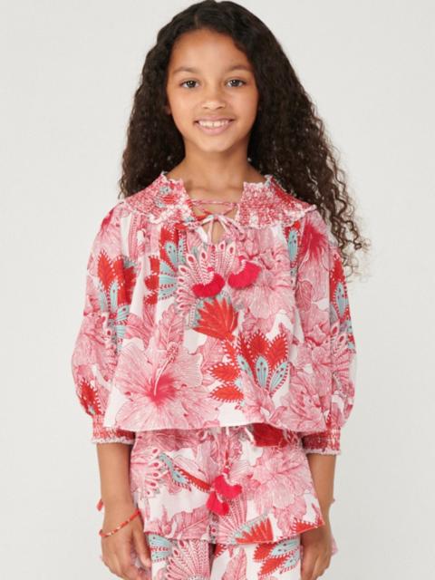 Poupette St Barth Blouse Ysee for girls - Pink Padang