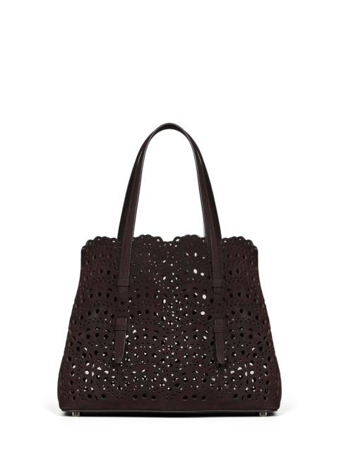 Alaïa Dark brown Mina 25 medium tote bag