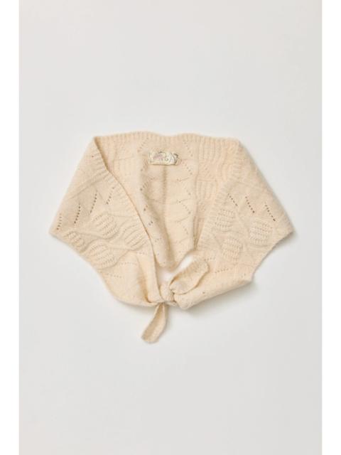 FREE PEOPLE Cozy Cable Triangle Scarf