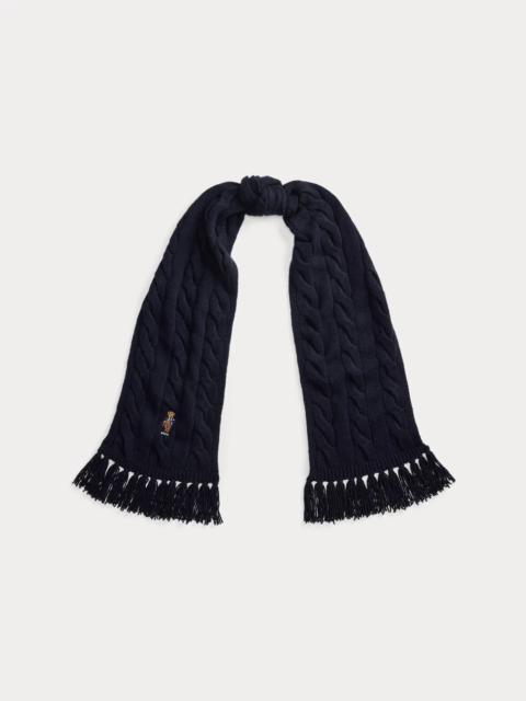 Polo Ralph Lauren Polo Bear Cable-Knit Scarf