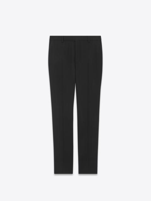 SAINT LAURENT slim-fit pants in wool flannel