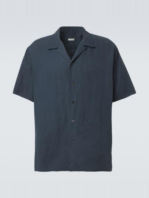 A.PRESSE Vintage silk and linen shirt