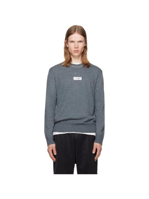 MM6 Maison Margiela Gray Wool Sweater