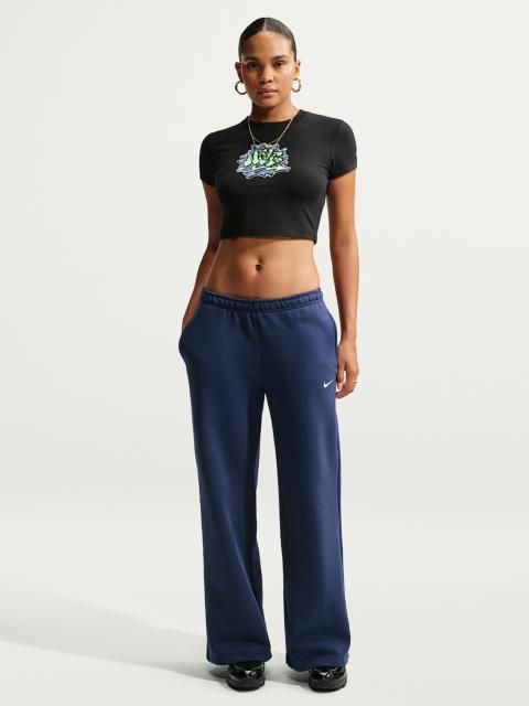 Nike Nike Studio Fleece Medium Weight Women's Mid-Rise Wide-Leg Pants