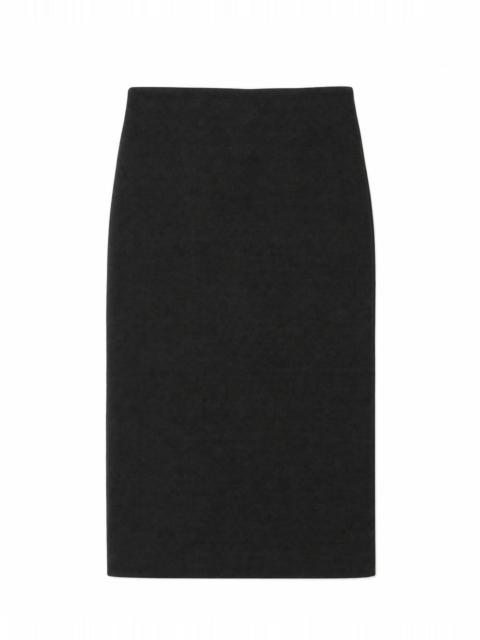 The Kooples BLACK WOOL-BLEND PENCIL SKIRT