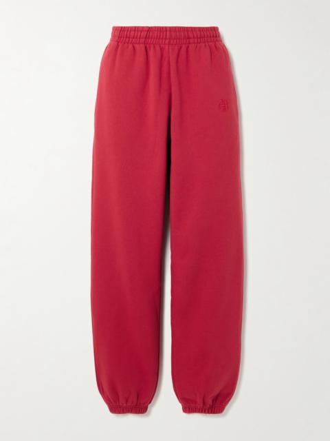 ANINE BING Karter Cotton-blend Fleece Track Pants