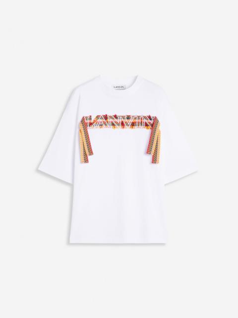 Lanvin CURB LANVIN EMBROIDERED OVERSIZED T-SHIRT