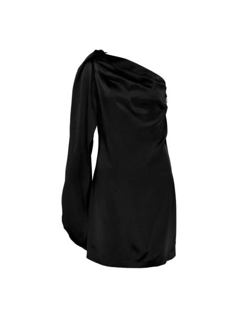 Stella McCartney One Shoulder Mini Satin Dress