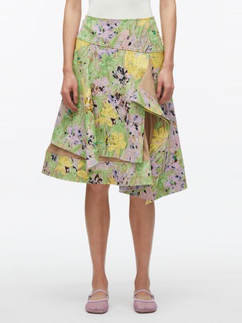 3.1 Phillip Lim Flowerworks Embroidered Skirt