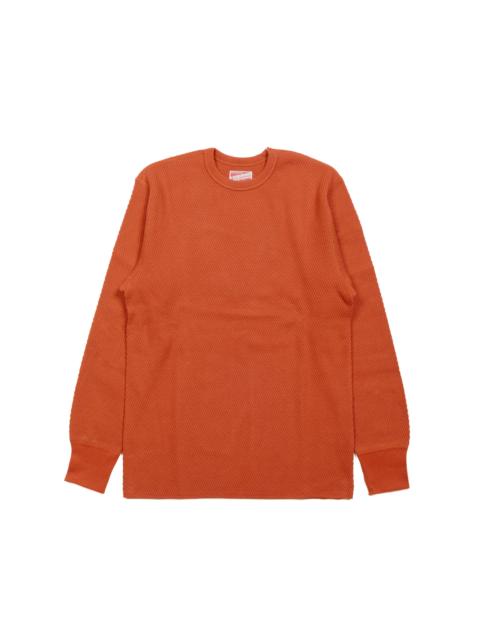 The Real McCoys MC23115 Honeycomb Thermal Shirt Blood Red