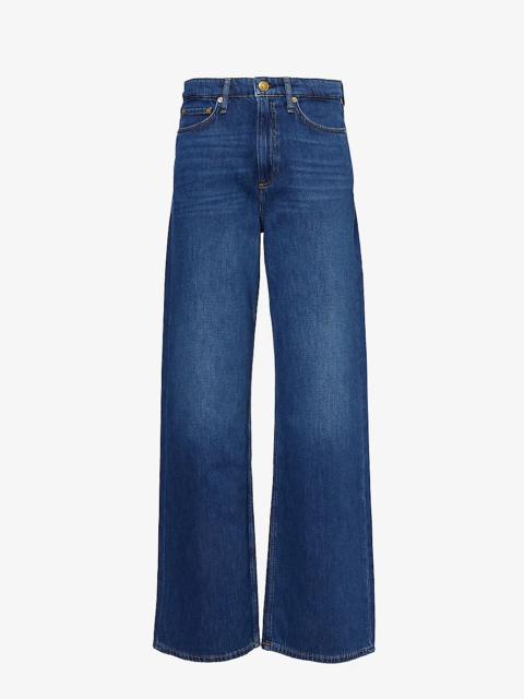 Logan wide-leg mid-rise denim jeans