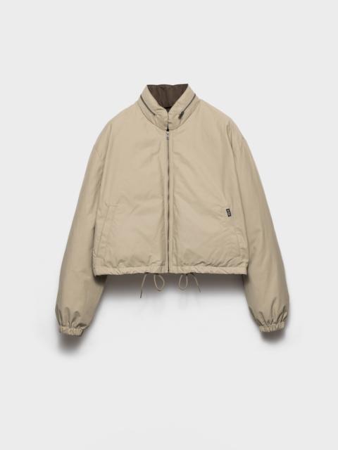 Prada Cropped technical poplin down jacket