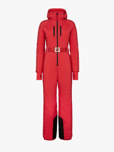 FENDI Red nylon ski suit