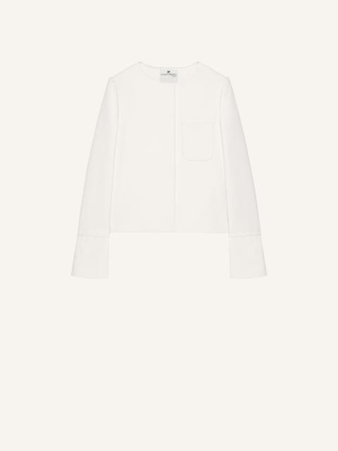 courrèges SATIN DETAILS TAILORED JACKET
